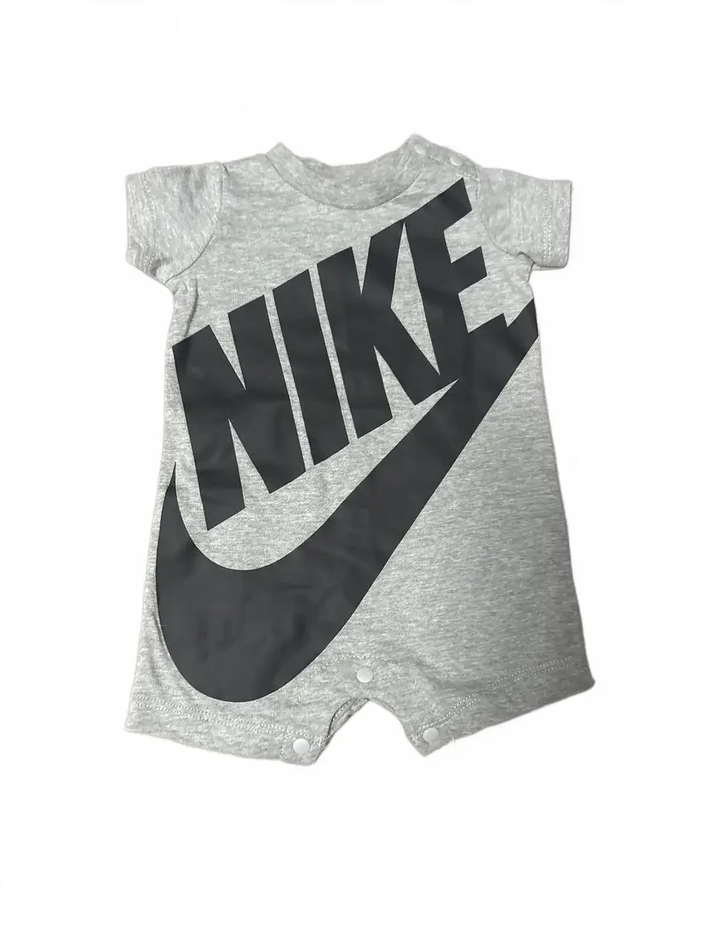 Nike Newborn Gray Romper with Bold Logo 50-56cm